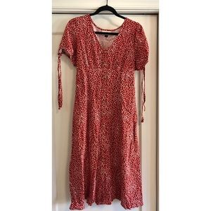 Summer floral midi dress